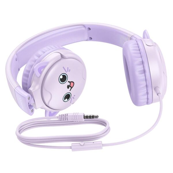 HOCO W61 VOICE WIRED HEADPHONES, DREAM PURPLE