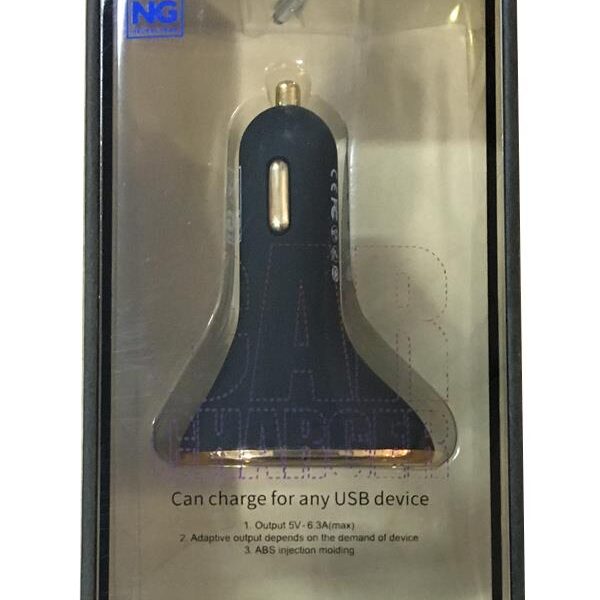 NG ΦΟΡΤΙΣΤΗΣ ΑΥΤΟΚΙΝΗΤΟΥ 3USB 5V 6.3A ΜΑΥΡΟ