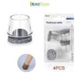 Προστατευτικά για πόδια καρέκλας διάφανα στρογγυλά  22mm 3224 OEM