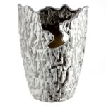 Βάζο Κωνικό Κεραμικό Ασημί Χρώμα D13X19Cm D13X19Cm