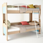 Κουκέτα παιδική χρώμα δρυς-σιελ 90x190x165