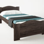 Κρεβάτι "ΚΥΜΑ" μονό σε χρώμα βέγγε 90x190