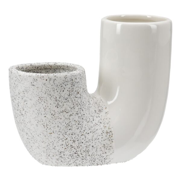 Βάζο 'Poppy' Κεραμικό Λευκό 6.5x14.5x12.5cm