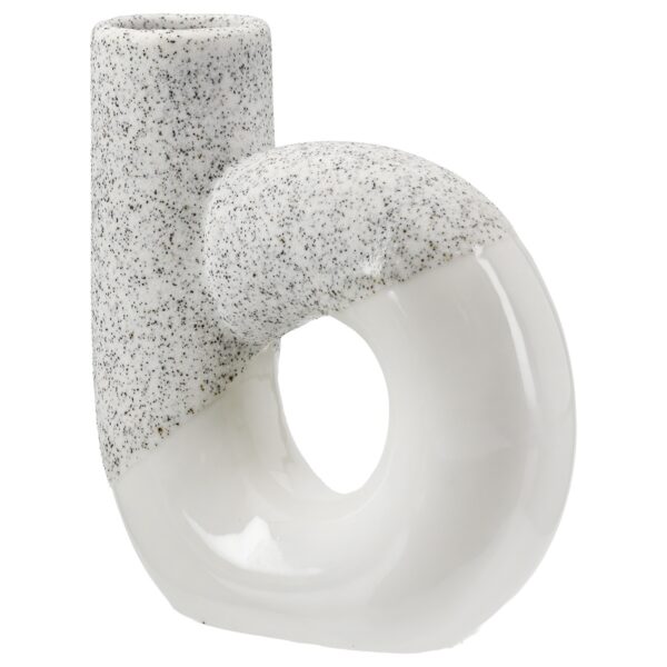 Διάτρητο Βάζο 'Poppy' Κεραμικό Λευκό 5x14x15cm