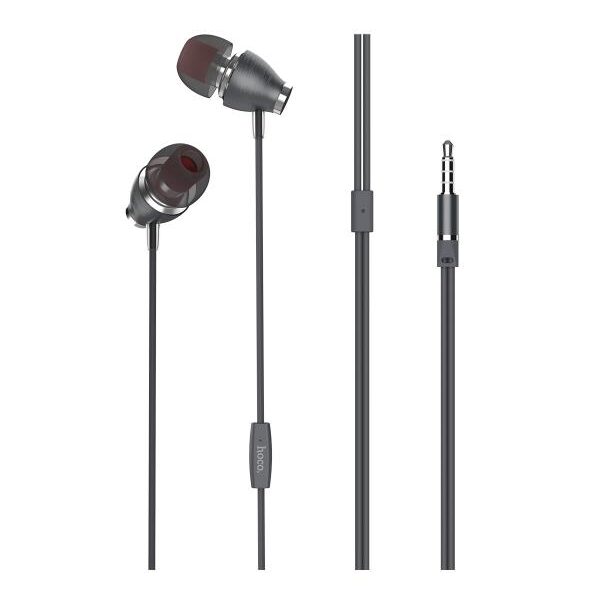 HOCO M28 ARIOSE UNIVERSAL EARPHONES WITH MIC ΜΑΥΡΟ