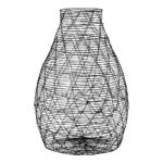 Βάζο Βολβώδες Μεταλλικό Μαύρο D17X26Cm D17X26Cm - Image 2