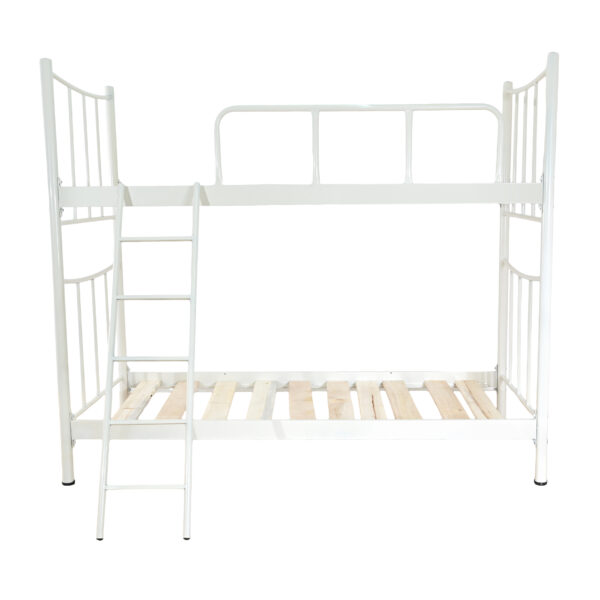 Κρεβάτι-κουκέτα "JUNGLE" μεταλλική σε χρώμα λευκό 90x190x172