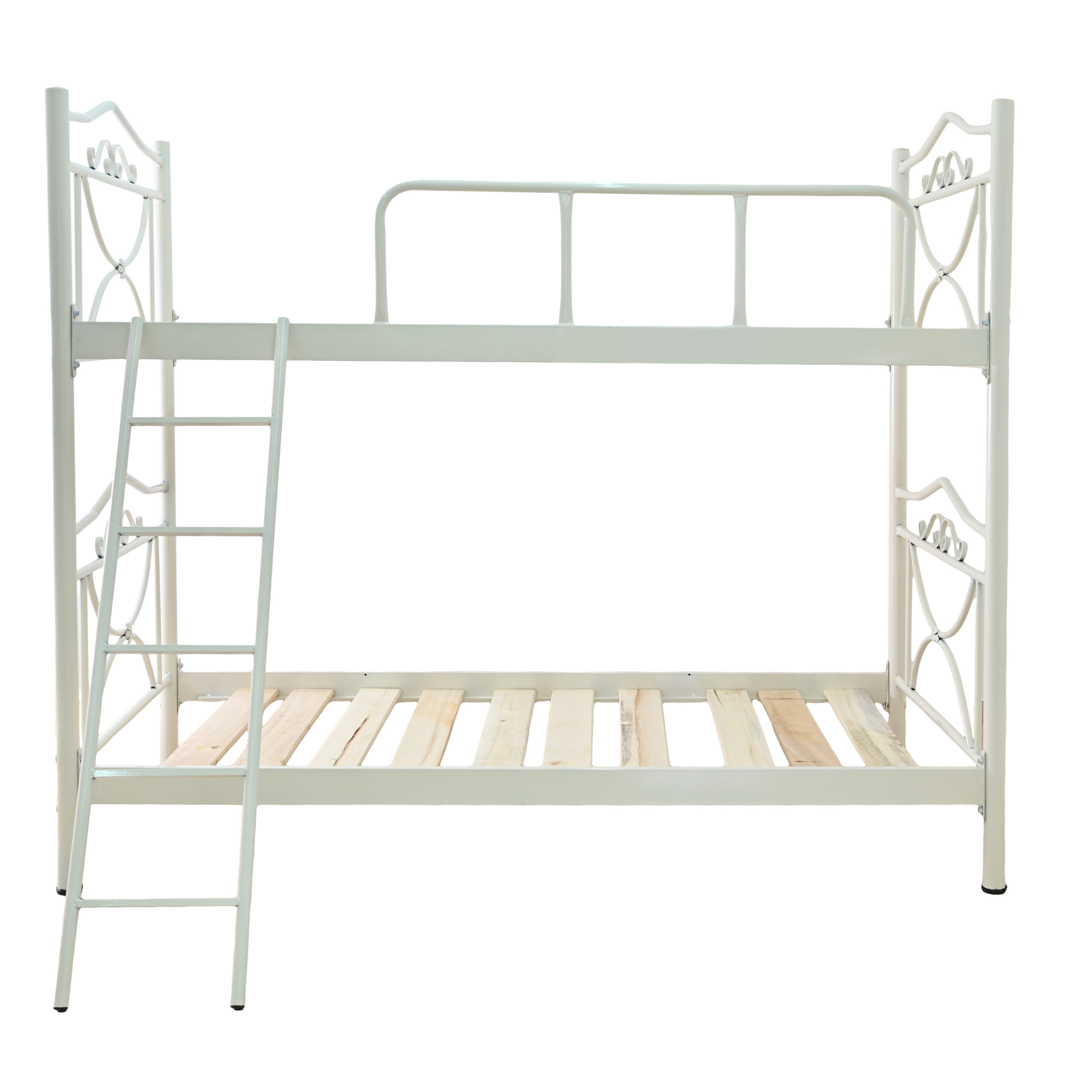 594-00208 Κρεβάτι-κουκέτα από μέταλλο σε χρώμα λευκό 90x190 - Image 1