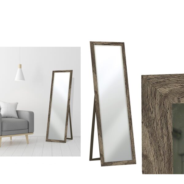 Καθρέφτης 48.5x159cm Σκούρο Δρυς