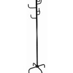 Καλόγερος ρούχων "Ponz" βαρέως τύπου από μέταλλο σε μαύρη απόχρωση Φ50x170