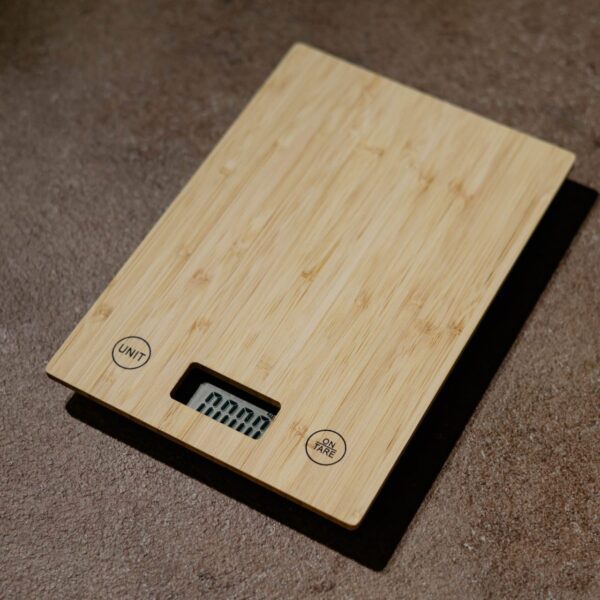 Ζυγαριά κουζίνας ψηφιακή από μπαμπού