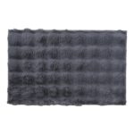 Χαλί "BUBBLE" με ανάγλυφο πέλος γούνας σε χρώμα γκρι 200x250