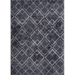 Χαλί "FAYNO" σε χρώμα σκούρο γκρι/λευκό 133x190