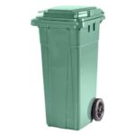 Κάδος απορριμμάτων πλαστικός σε χρώμα πράσινο 120lt