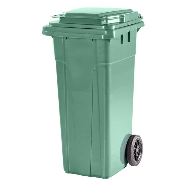 Κάδος απορριμμάτων πλαστικός σε χρώμα πράσινο 120lt