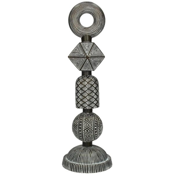 Διακοσμητικό ArteLibre Tribal Καφέ Polyresin 13X13X41cm