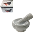 Μαρμάρινο γουδί 8x8 cm με γουδοχέρι [00101462]