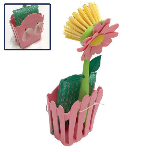 Σετ βουρτσάκι πιάτων με σφουγγαρι [00101544]