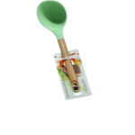 Κουτάλα σούπας σιλικόνης με ξύλινη λαβή [00101567]