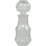 Γυάλινη διάφανη φιάλη 50ml με πώμα - 12x4,5cm [00103210]