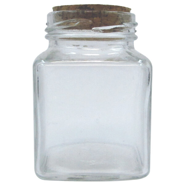 Γυάλινο βάζο 110ml με πώμα από φελλό [00103214]