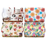 Παραλληλόγραμμος πλαστικός δίσκος σερβιρίσματος με χερούλια σε διάφορα σχέδια [00109310]