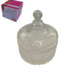 Γυάλινη φοντανιέρα με καπάκι Φ15 εκ. [00203129]