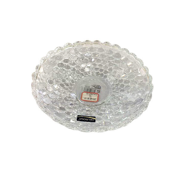 Στρογγυλή γυάλινη πιατέλα Φ26cm [00203217]