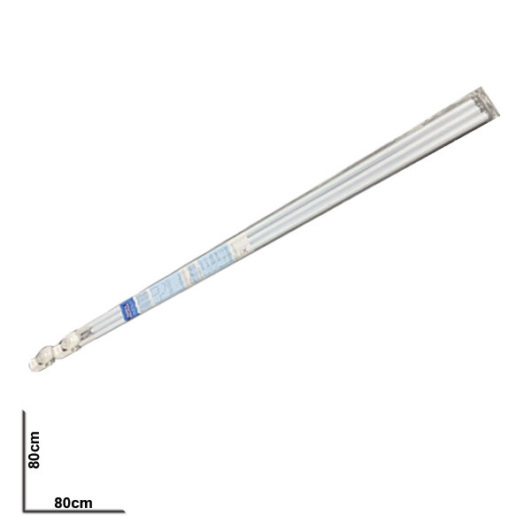 Κοντάρι κουρτίνας μπάνιου τριπλό γωνία 240cm [00402589]