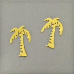 Σετ 50 μικρά μεταλλικά διακοσμητικά νυχιών - φοίνικες [40502059-25]