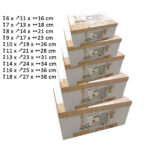 Σετ 10 χάρτινα παραλληλόγραμα κουτιά αποθήκευσης [11401262]