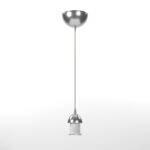 Καλώδιο Μονόφωτο υφασμάτινο Γκρί 150cm Ε27