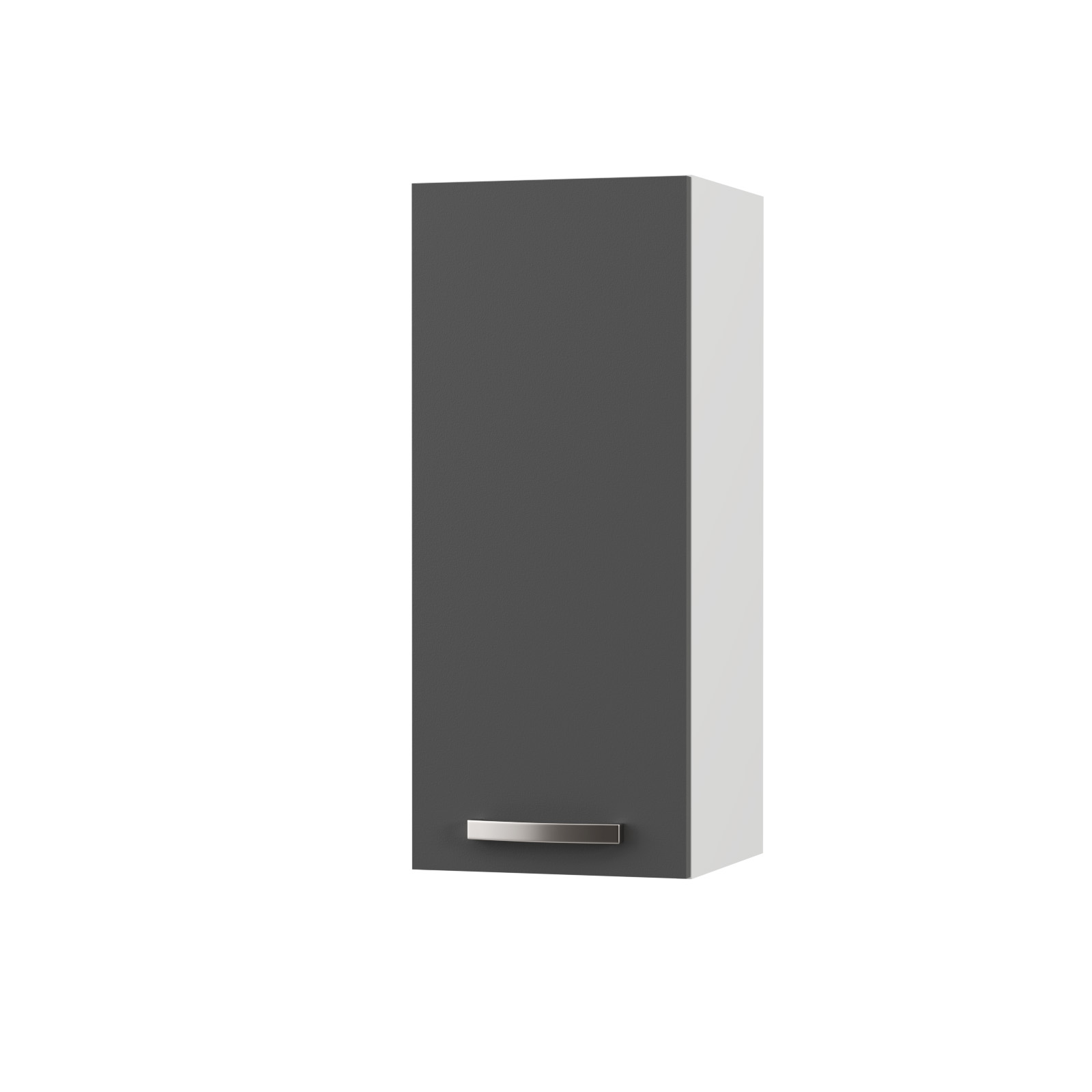 2258 CHARLOTΤE Πάνω Ντουλάπι 30x30.5x71.8εκ με μεταλλικά χερούλια Γραφίτης - Image 1