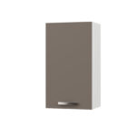 CHARLOTΤE Πάνω Ντουλάπι 40x30.5x71.8εκ με μεταλλικά χερούλια Μόκα