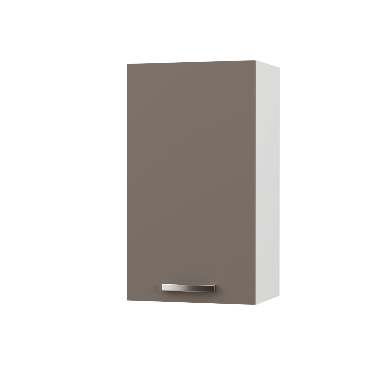 2265 CHARLOTΤE Πάνω Ντουλάπι 40x30.5x71.8εκ με μεταλλικά χερούλια Μόκα - Image 1