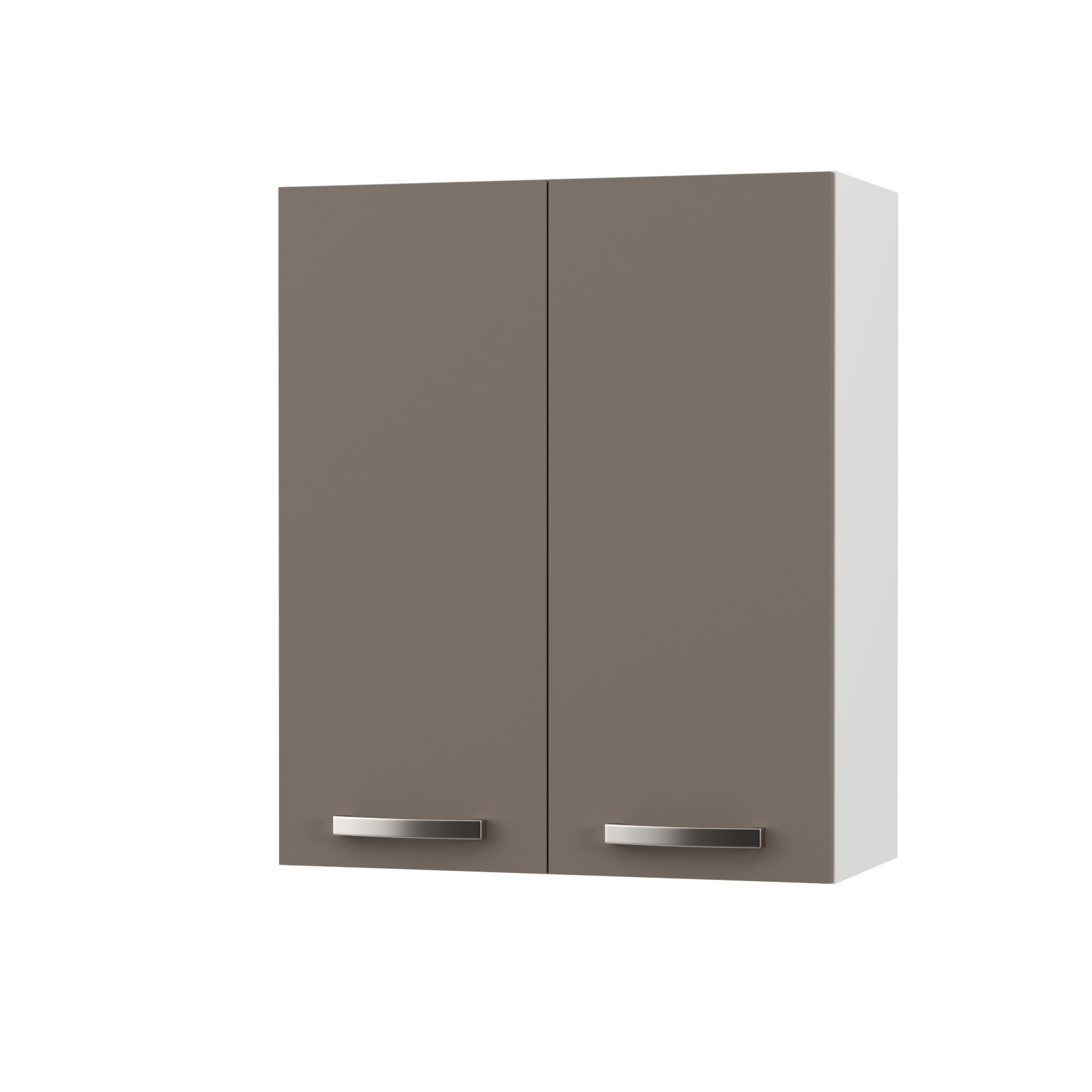 2280 CHARLOTΤE Πάνω Ντουλάπι 60x30.5x71.8εκ με μεταλλικά χερούλια Μόκα - Image 1