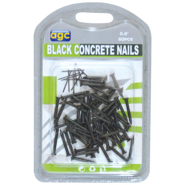 Σετ 60 μαύρα καρφιά 0,8" [30601249]