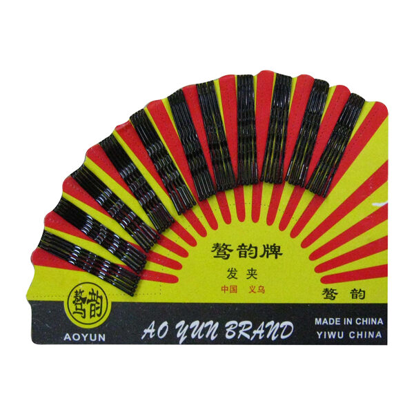 Τσιμπιδάκια μεταλλικά μαλλιών μαύρα μικρά σετ 60 [40203016]