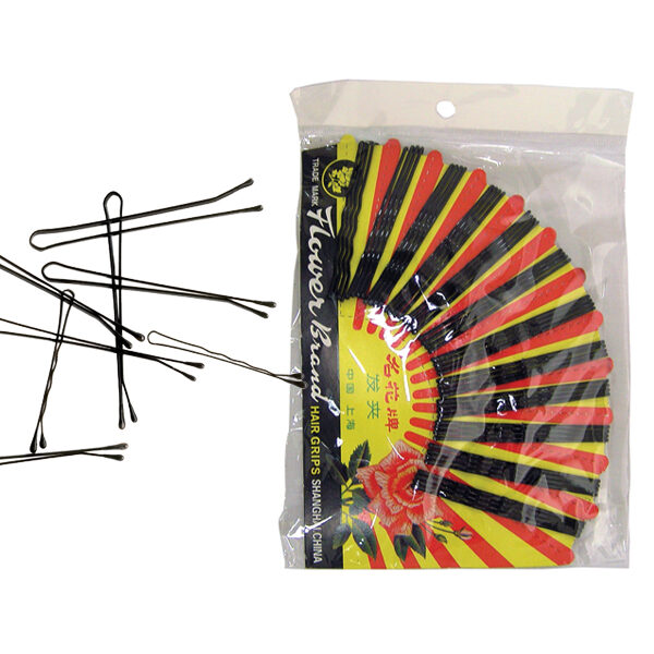 Τσιμπιδάκια μεταλλικά μαύρα μεγάλα σετ 48 [40203004]