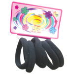 Μαύρα λαστιχάκια μαλλιών σετ 5 τεμχ [40204117-2]