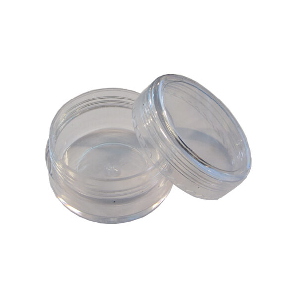 Στρογγυλό πλαστικό αποθηκευτικό βαζάκια για 10gr στρας [40502037]