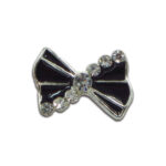 Μεταλλικό διακοσμητικό νυχιών φιόγκος μαύρος [40502057-222]