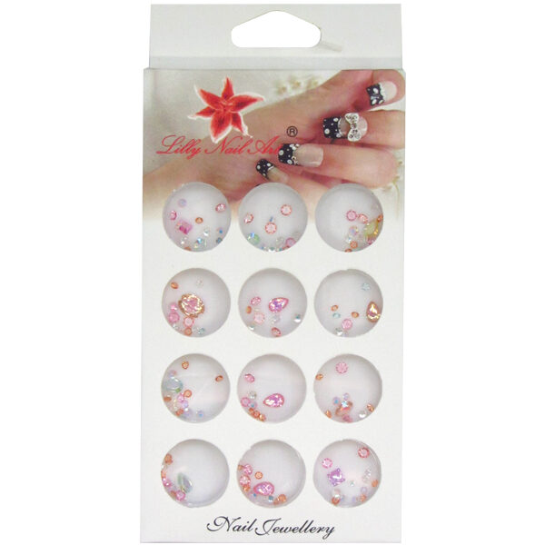 Κασετίνα με διακοσμητικά στρασάκια νυχιών [40502111]