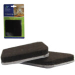 Σετ 2 τετράγωνα αυτοκόλλητα προστατευτικά τσοχάκια επίπλων [30501210]