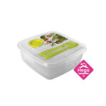 Πλαστικό φαγητοδοχείο 1,8lt με μαχαιροπήρουνο και θήκη σως [78817998]