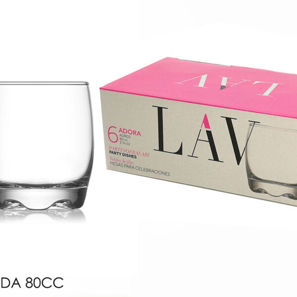 Σετ 6 ποτήρια λικέρ 80cc Adora [70608135]