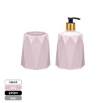 Σετ πλαστική αντλία κρεμοσάπουνου και θήκη οδοντόβουρτσας [70701372]