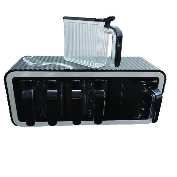 Σταντ μπαχαρικών με 6 βαζάκια και κουταλάκια [70701460]