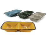 Πιατέλα πορσελάνινη 2 θέσεων 12cm x 24cm  [77515320]