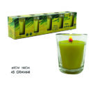 Σετ 5 κεριά σιτρονέλας σε ποτηράκι 45gr. [77535503]